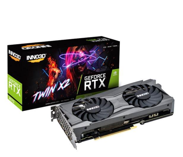 INNO3D GeForce RTX 3070 TWIN X2 LHR 8GB GDDR6 - 1064197 - zdjęcie